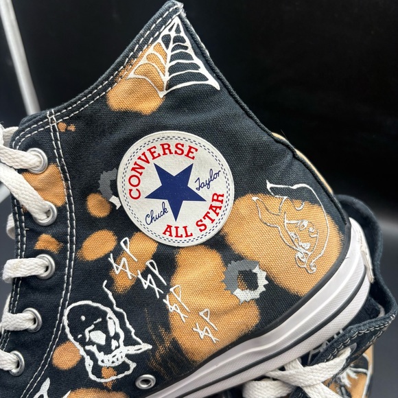 Converse Limited Edition Paradise Black High Tops, Men’s 11, Women’s 13 - Picture 11 of 13